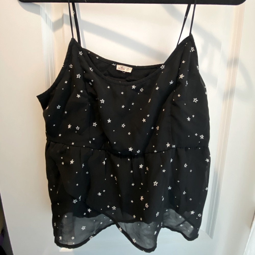 Black and white Hollister top